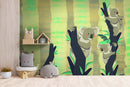 Koala Gang Tree Custom Baby Kids Wallpaper
