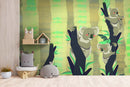 Koala Gang Tree Custom Baby Kids Wallpaper
