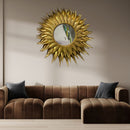 Pointed End Golden Metal Art