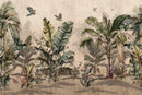 Vintage Pastel Tropical Wallpaper