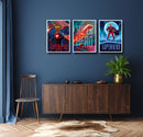 Superhero Wall Poster, Set Of 3