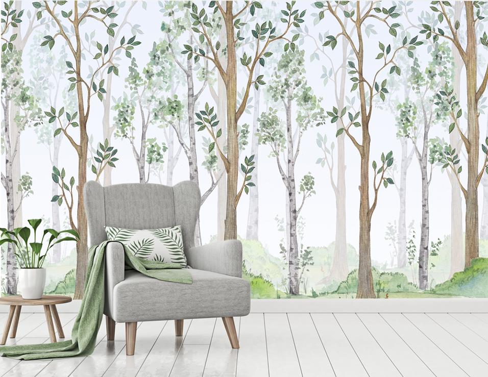Watercolor Painting Tree Wallpaper