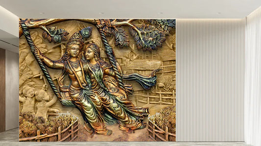 Radha Krishna Wallpaper for Home Wall