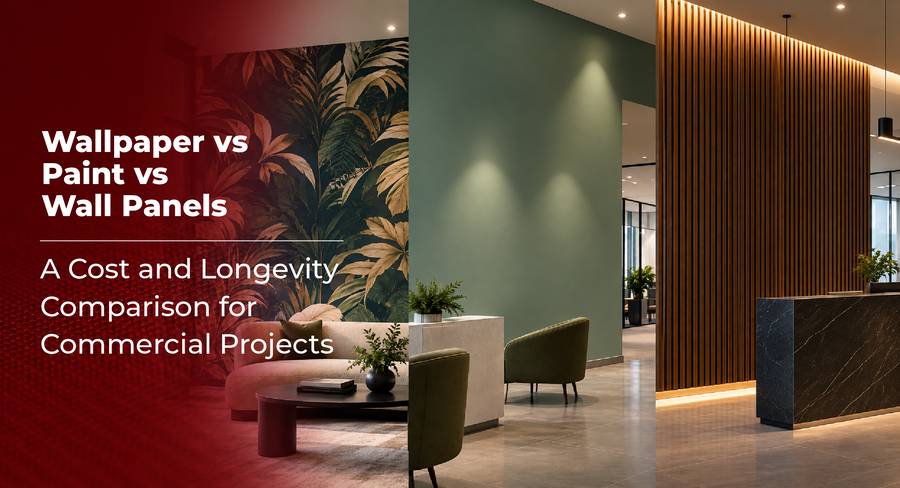 Wallpaper vs Paint vs Wall Panels: A Cost and Longevity Comparison for Commercial Projects