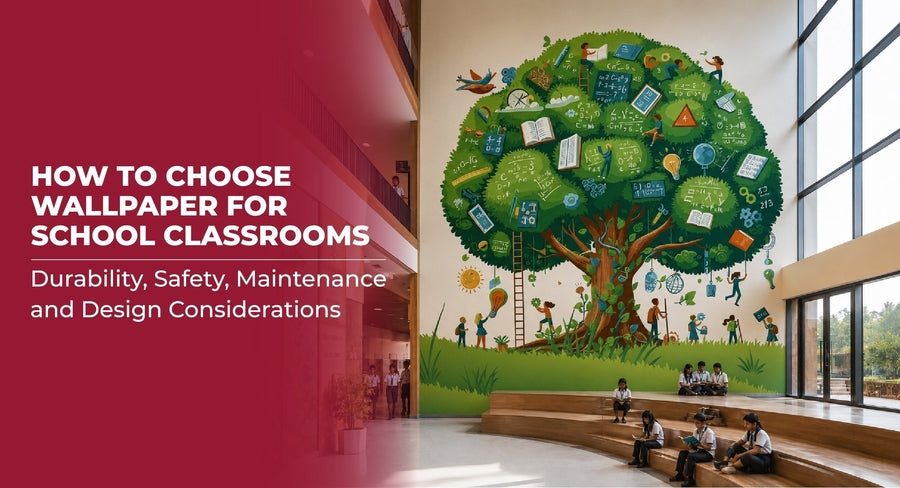How to Choose Wallpaper for School Classrooms: Durability, Safety, Maintenance, and Design Considerations