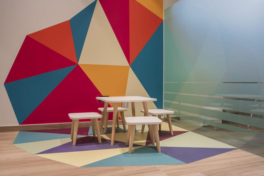 3 Tips On Styling Geometric Wallpaper