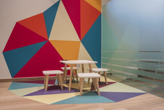 3 Tips On Styling Geometric Wallpaper