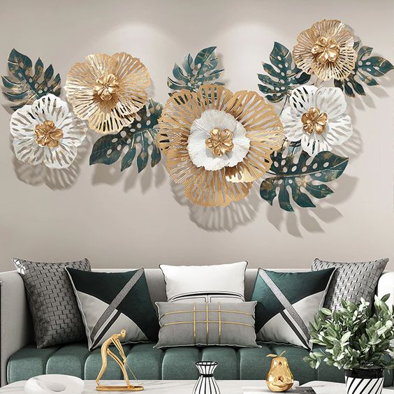 Metal Design Flower Metal Art Décor