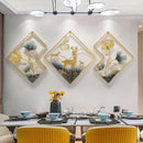 Golden Deer Metal Art Wall Décor