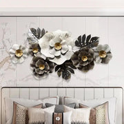 Elegant Flower Design Metal Art Décor