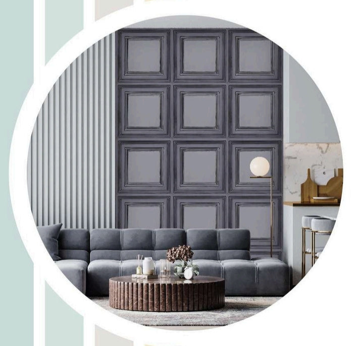 Geometric Shapes Textured PVC Panel – Myindianthings