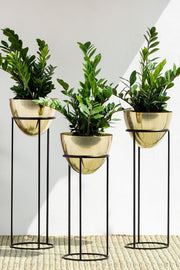 Trio Version Of Modern Metal Planter Stand