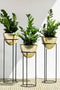 Trio Version Of Modern Metal Planter Stand