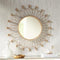 Sunburst Pattern Metal Wall Mirror