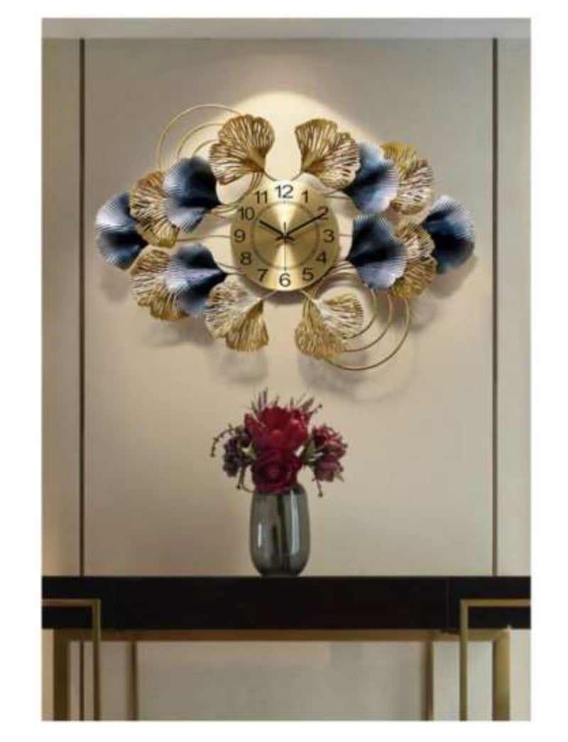 Floral Pattern Wall Clock