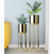 Golden Metal Planters Stand