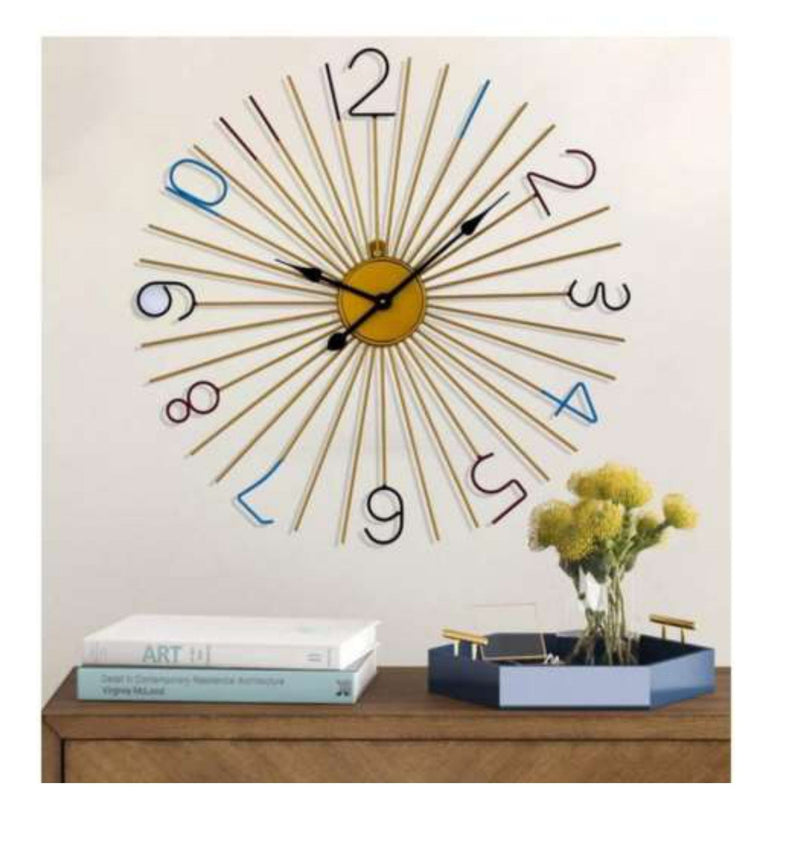 Modern Art Metal Wall Clock