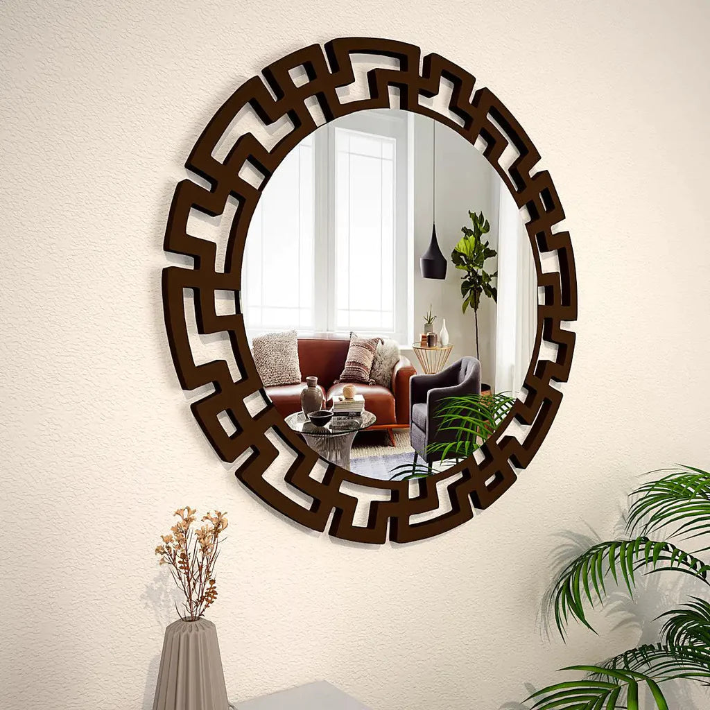 Wall hanging vanity mirror