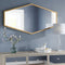 Six Angular Metal Wall Mirror