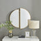 Semi Circle Metal Wall Mirror