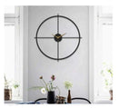 Black Toned Metal Wall Clock