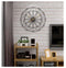 Black Geometric Metal Wall Clock