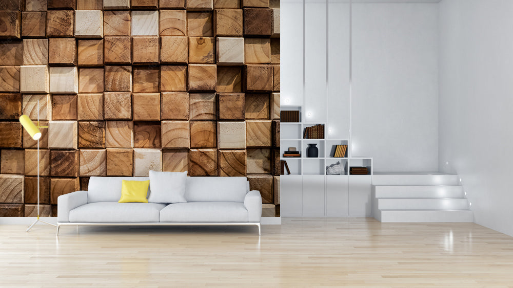 3D Appealing Wooden Wallpaper