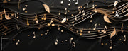 3D Tone Textured Music Wallpaper