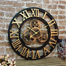 Roman Numeral Metal Wall Clock