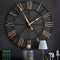 Black And Copper Metal Wall Clock