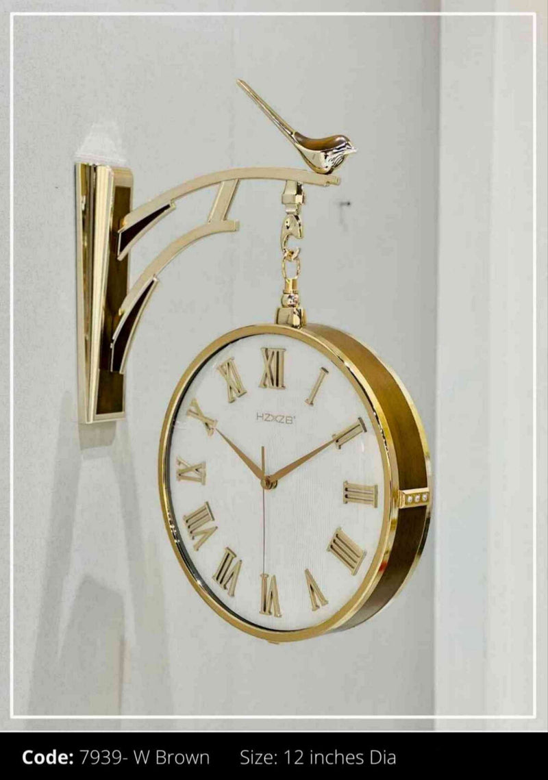 Gold Shaded  Imported Wall Clock