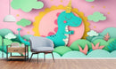 A Cute Dinosaur 3D Design Wallpaper