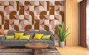 Abstract Shapes Pattern Boho Wallpaper