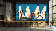 Animated Musical Band Music Wallpaper