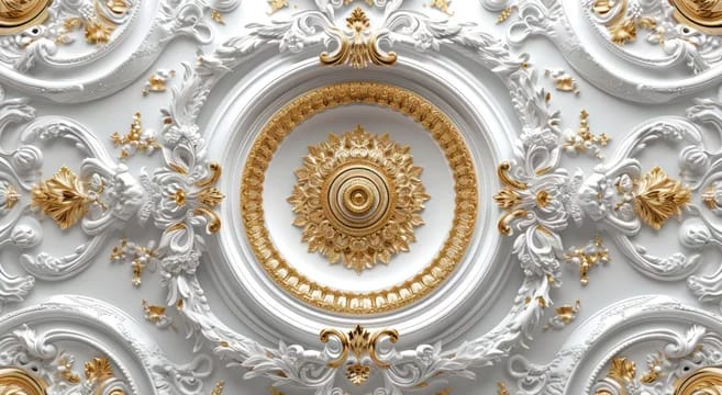 Antique Decor Theme Ceiling Wallpaper