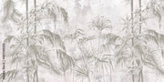 Appealing Leafy Themed Tropical Wallpaper
