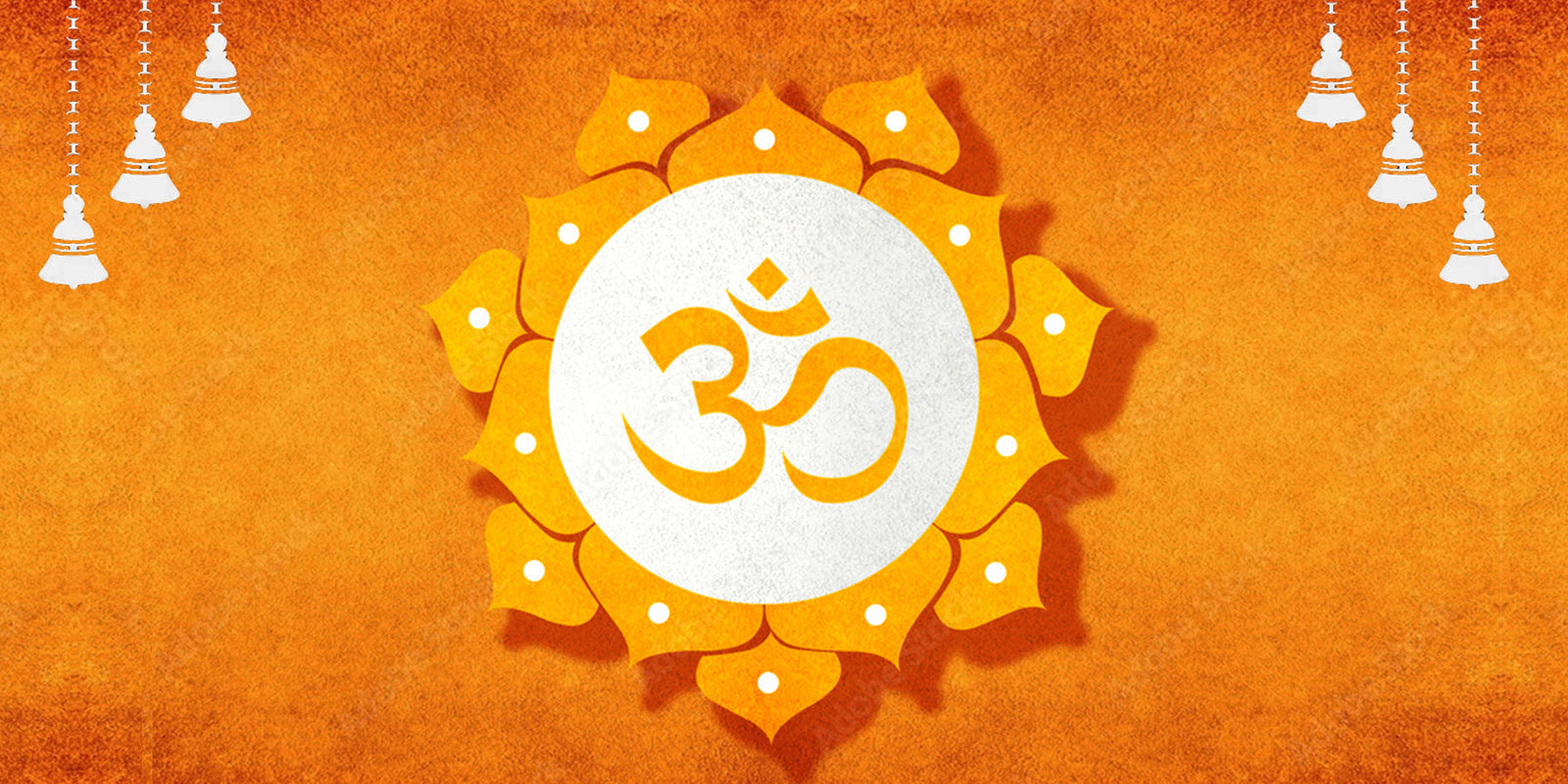 Attractive Orange Om Wallpaper – Myindianthings