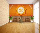 Attractive Orange Om Wallpaper