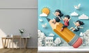 Back To School Theme 3D Design Wallpaper