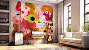 Beautiful Animated Lady Gaga Themed Music Wallpaper