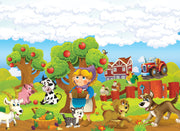 Beautiful Cartoon Themed Kids Wallpaper