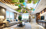 Beautiful House Outdoor Theme Ceiling Wallpaper