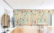 Beautiful Measurement Pattern Boutique Wallpaper