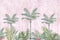 Beautiful Pink Tropical Chinoiserie Wallpaper