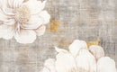 Beautiful White Floral Theme Boho Wallpaper