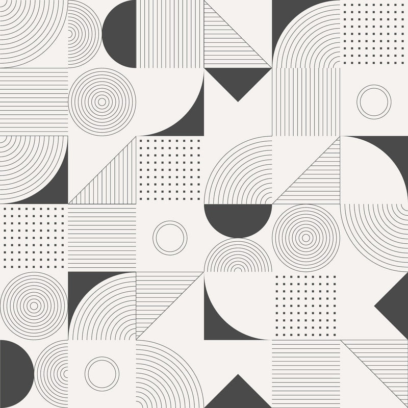 Black And White Abstract Pattern Geometric Wallpaper