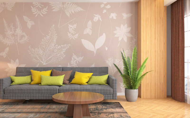 Botanical Plant Boho Wallpaper