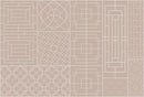 Brown Geometric Lines Wallpaper