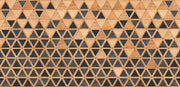 Brown And Black Triangular Themed Wooden Wallpaper