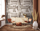 Brush Fabric Design Wallpaper